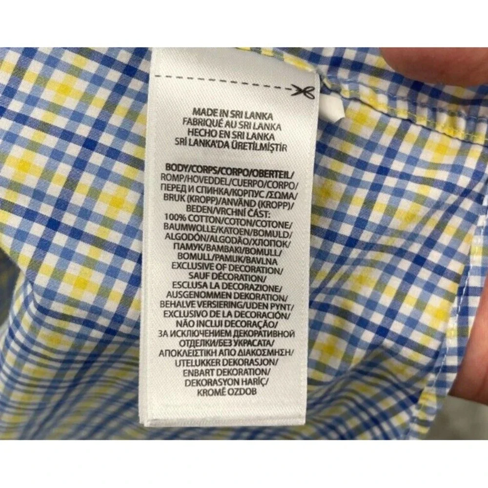 Polo Ralph Lauren Shirt XXL Multicolor Classic Fit Stretch Long Sleeve Button Up